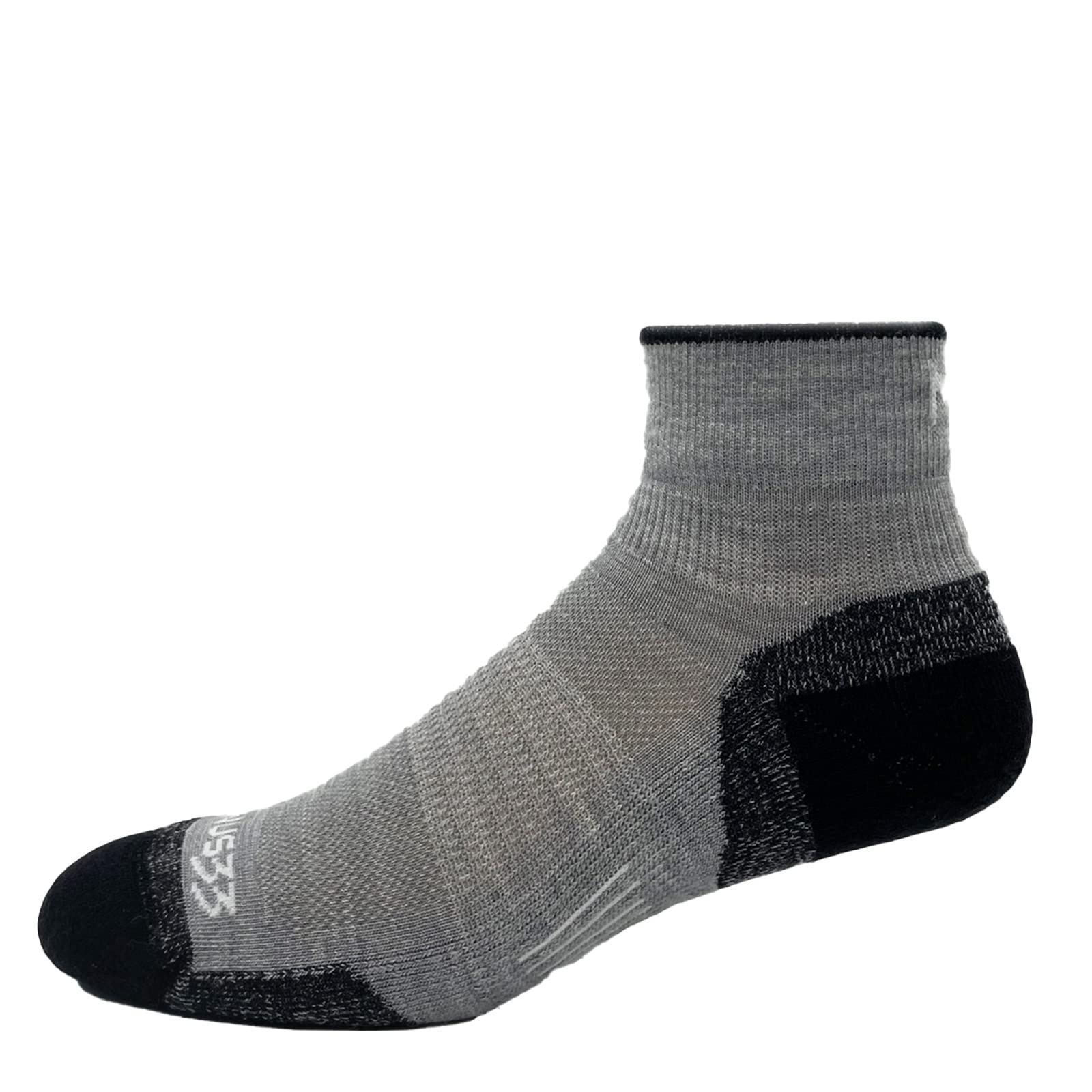 USA Made - Microweight Cushion Ankle Socks - Trail Running Socks - Merino Wool - Mountain Heritage