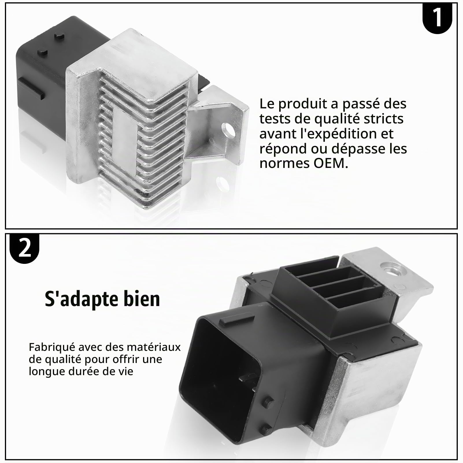 Unité de commande de relais de bougie de préchauffage pour Berlingo Trafic Master Movano Vivaro 9640469680 Système de commande de bougie de préchauffage 93863895 11067JD50A