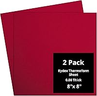 Vista 133 de Kydex Sheets - Solid Color DIY Kit for Crafting Holsters, Sheaths, and Mag Pouches - (8x8, 8x12, 12x12), Premium Thermoform Sheets - Thick, Durable