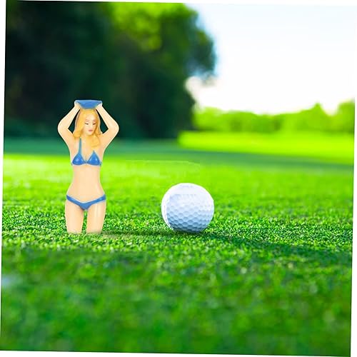Miniatura 6 de Kisangel 6 unids Golf Girl Lady Tees Mujer Desnuda Camisetas de Golf de Plástico Golf Golf Spikes Pelota Colorido Bikini Regalos de Plástico Pelotas