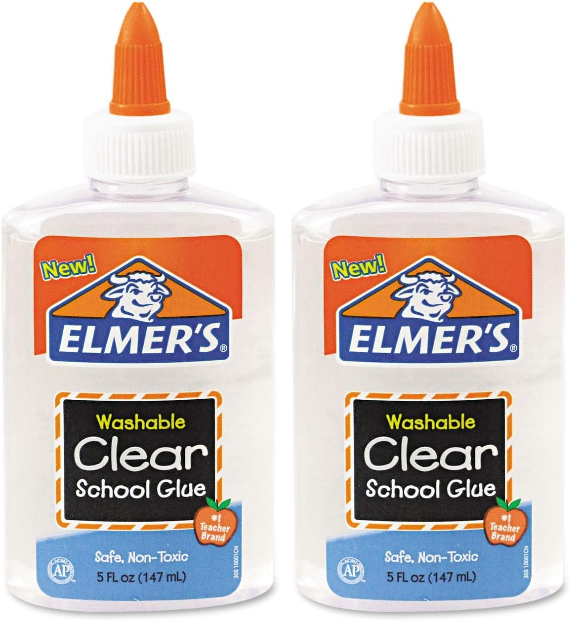 Elmer's Liquid School Glue, Clear, Washable, 5 Ounces, 8 Count - Great for Making Slime, Arts & Crafts, Back to School, Classroom Supplies, #1 Teacher Brand