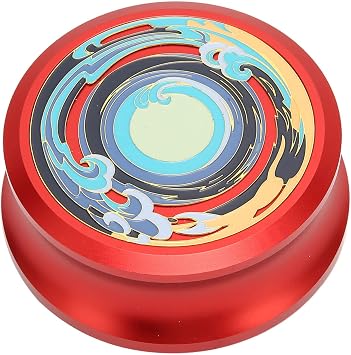 HiFi Disc Stabilizer, Record Weight Stabilizer, Professional Record Clamp Turntables Disc Stabilizer with Silicone Bottom Pad for Record Player, Vibration DampingRed