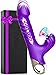 Vibradorador Mujer Juguetes Eróticos Pareja Sexuales 9×9×9 Modos APP Grande Dildo Realista Consoladores.. para Mujer con Vibradorador Succionador Clítoris Juguete Sexualmujer (Púrpura)