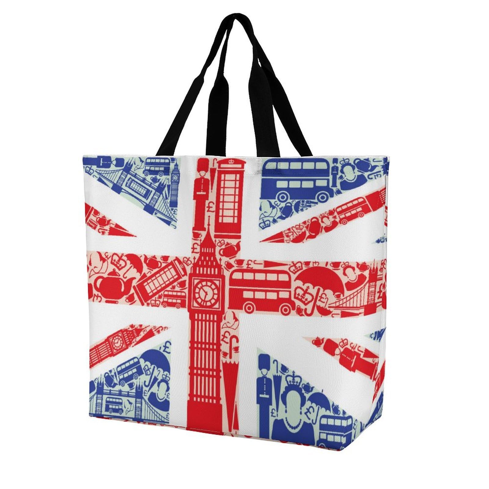 ANYA HINDMARCH  大型 カゴバッグ トート ユニオンジャック 国旗 ANYA HINDMARCH 大型 カゴバッグ トート ユニオンジャック 国旗