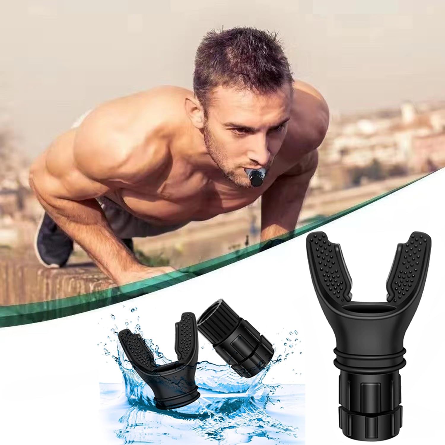 SensaBliss 肺活量を鍛える器具 呼吸筋 肺活量トレーニング 呼吸運動トレーナー 腹圧呼吸 腹式呼吸 鍛える グッズ 食品グレードのシリコーン 調節可能 ポータブル 肺活量測定器 息を吐く力を鍛える 息を吸う力 息切れ 吹奏楽器 歌唱 発声練習 ボイストレーニング 器具
