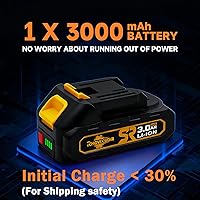 Vista 4 de Kit de taladro inalámbrico de 20 V MAX, conjunto de herramientas eléctricas con batería y cargador, 23 piezas de brocas, velocidad variable