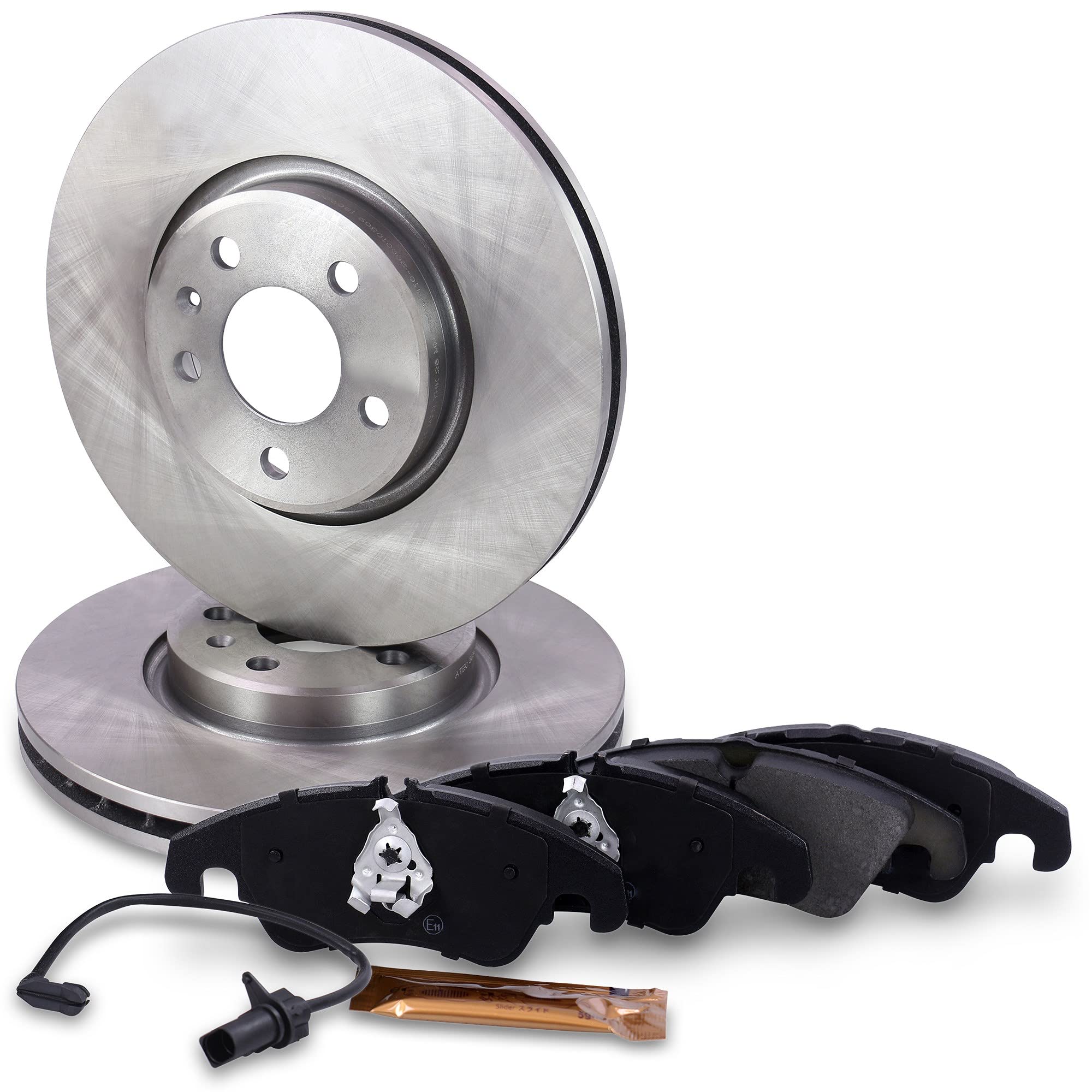 ATEC Germany Bremsenset Vorderachse inkl. Bremsscheiben Ø 320 mm Belüftet + Bremsbeläge Vorne Kompatibel mit A udi A6 C7 (4G2, 4GC), A6 C7 Avant (4G5, 4GD), A7 Sportback (4GA, 4GF), Q5 (8RB)