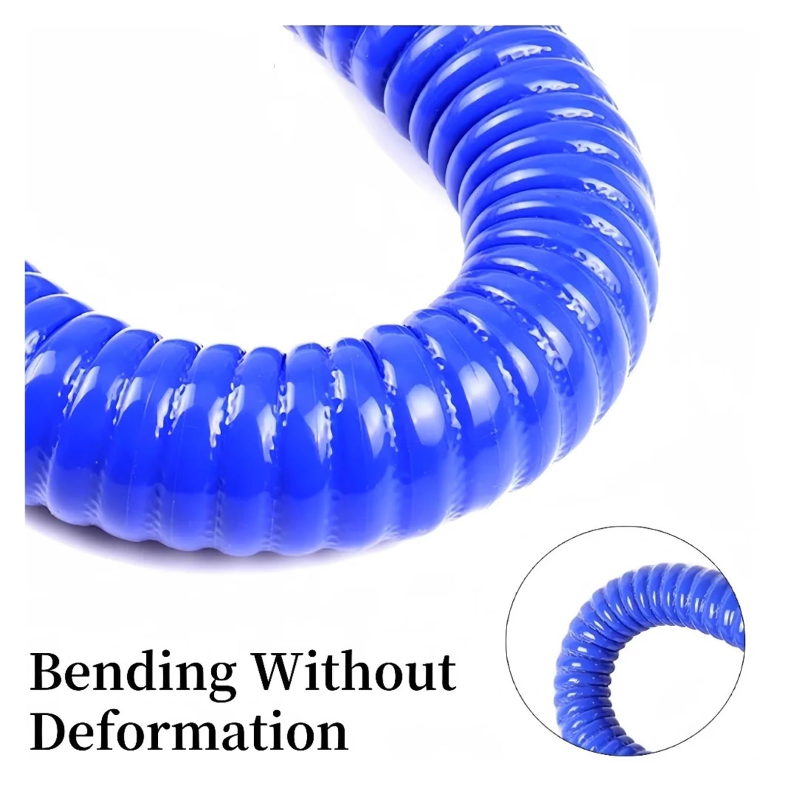 Manguera recta de silicona azul Radiador Tubo intercooler | Flexible, ajuste universal, ferretería, duradero, resistente al calor(500MM_ID 60MM)