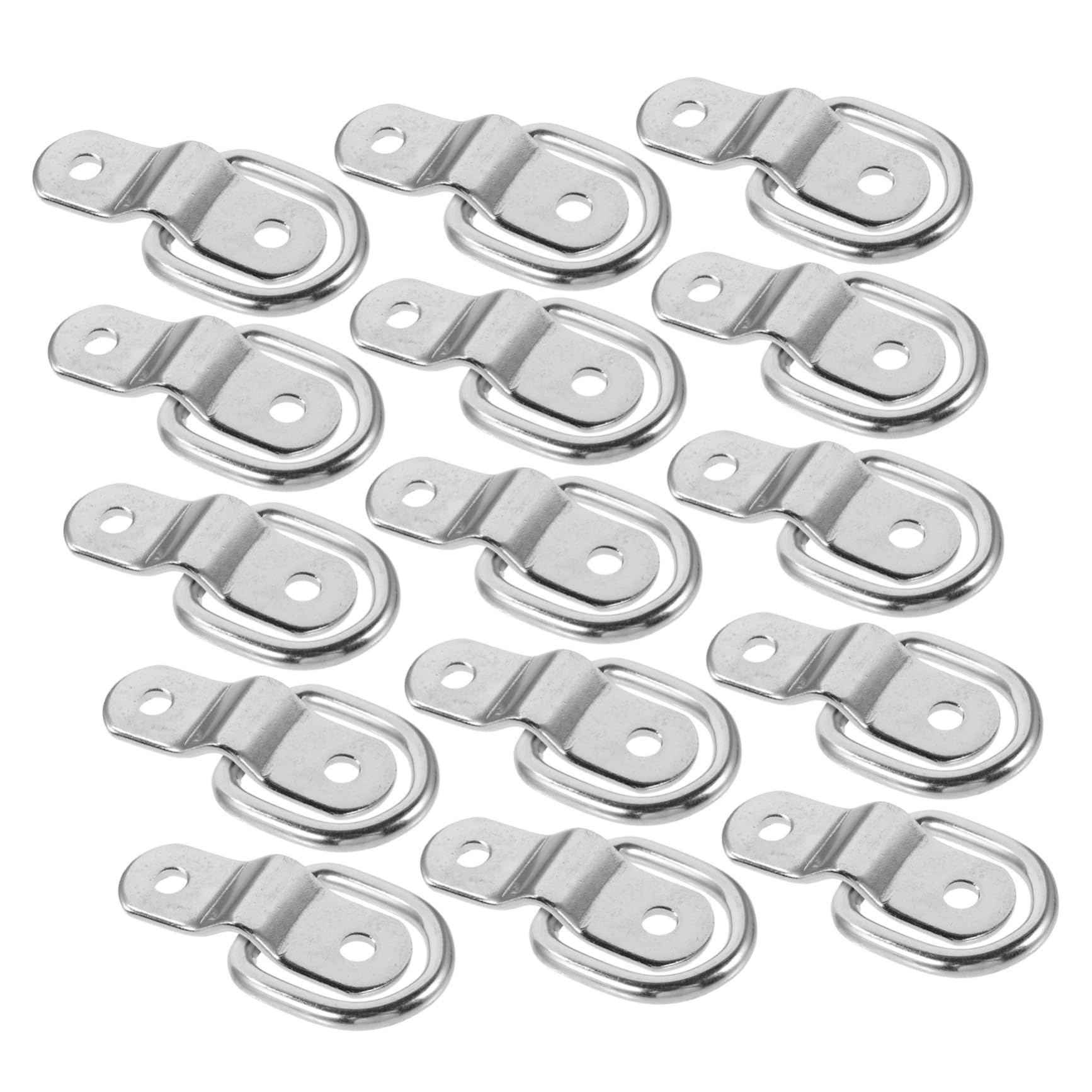 Mikinona 16 Stück Teiliges Heavy Duty D-ring Zurrösen Anhängeranker Zurrösen für Lkw Camper Stabile Verzurrösen zur Ladungssicherung Geschlossenen Ankerpunkten