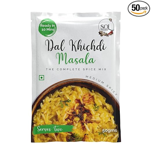 Dal Kichadi Masala (Pack Of 1) | Instant Spice Mix | Authentic Home Made Taste | Easy To Cook In 3 Steps - Under 10 Mins I Veg | 50G Pack I Serves 2 Person Per Pack |