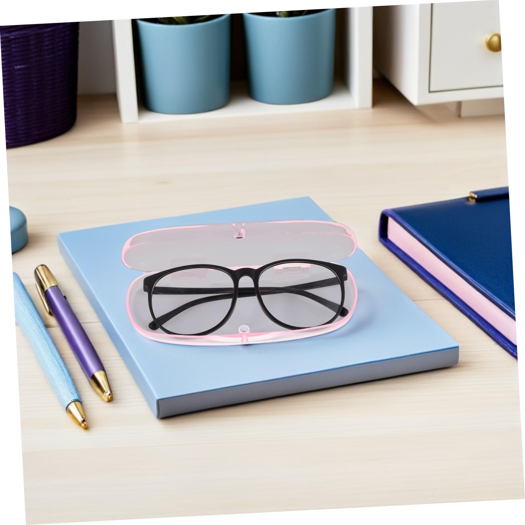 FOMIYES 10pezzi Scatola Porta Occhiali Rigida Pz Trasparente Opaca Antiurto e Antipolvere Custodia Portatile Per Occhiali Da Sole Da Viaggio Da Donna