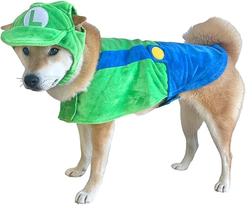 Miniatura 10 de ComfyCamper Disfraz de perro con sombrero y tirantes  Disfraz de Halloween, talla XL, mediano, pequeño, estrella de laboratorio, cosplay, Halloween,