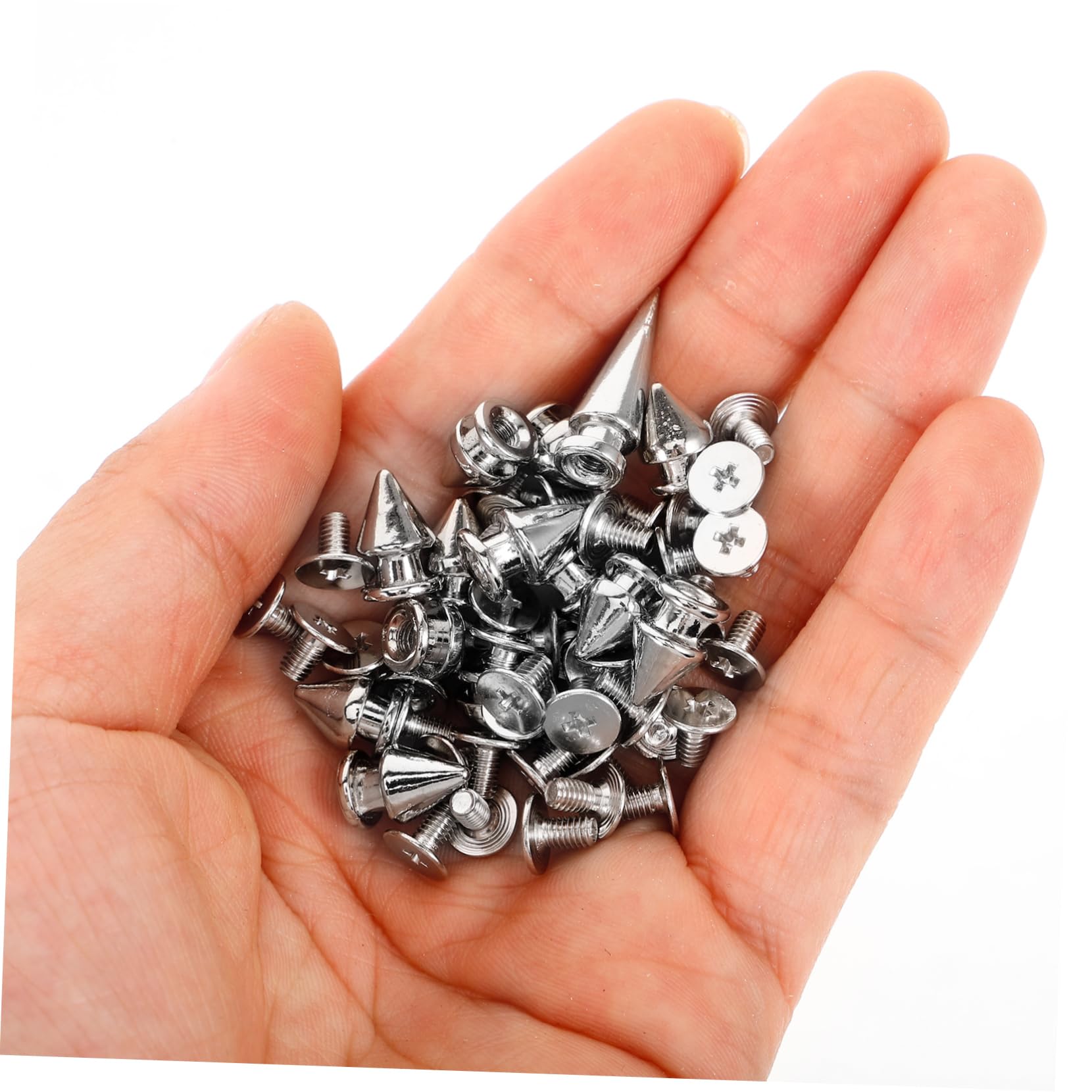 HOMSFOU 5 Sets Punk Nagel Set Gothic Zubehör Nieten Für Kleidung Mit Spikes Versehene Kleidungsnieten Dekorative Nieten Schuhdekorations Charms Punk Nieten Spikes Nieten Für