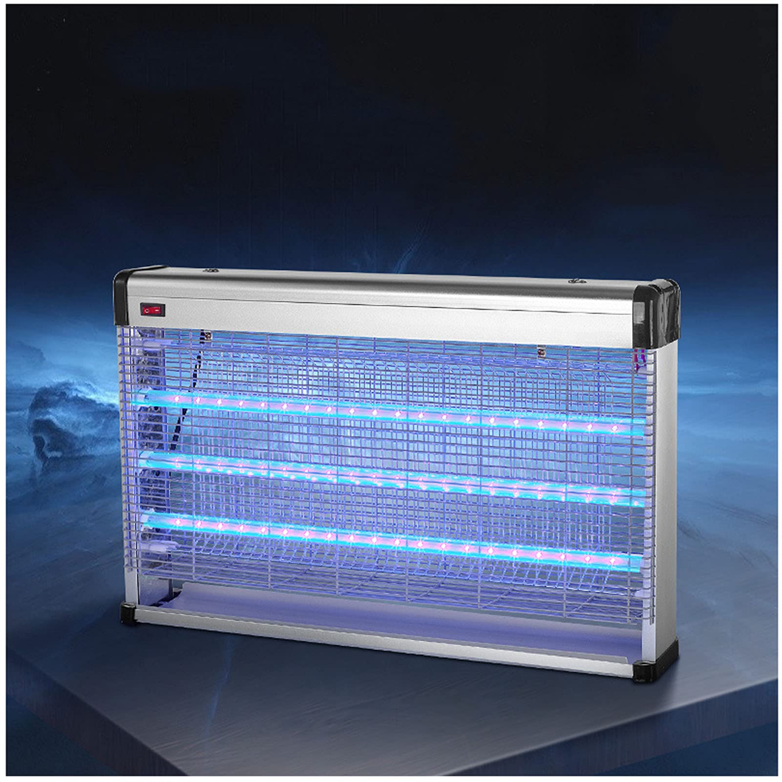 Lampada antimosche elettrica per zanzariera elettrica per interni domestici, lampada antizanzare con luce UV, trappola per mosche, zapper per insetti da cucina, 6 W (3,5 W)