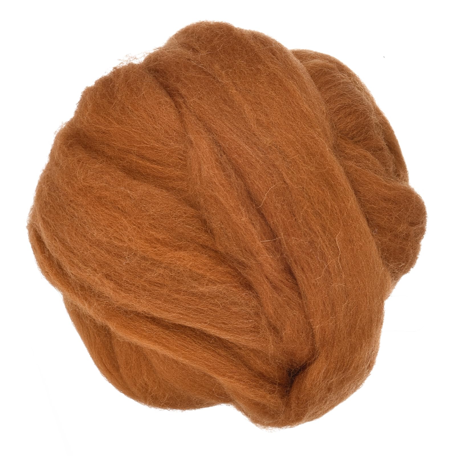 Laine à feutrer naturelle METALLIXITY marron bois 240g haute densité DIY