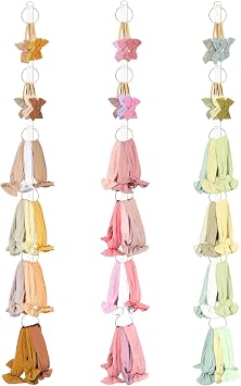 POVETIRE 3PCS Baby Headband Holder Hairbands Organizer, Hanging Bow Organizer for Girls, Hair Accessories Organizer Display Wall for Newborn Infant Toddler Kids Nursery Room Decor