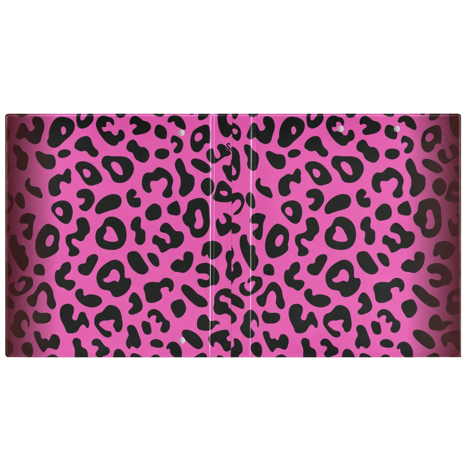 Raccoglitori da 3,8 cm per scuola con stampa leopardata viola