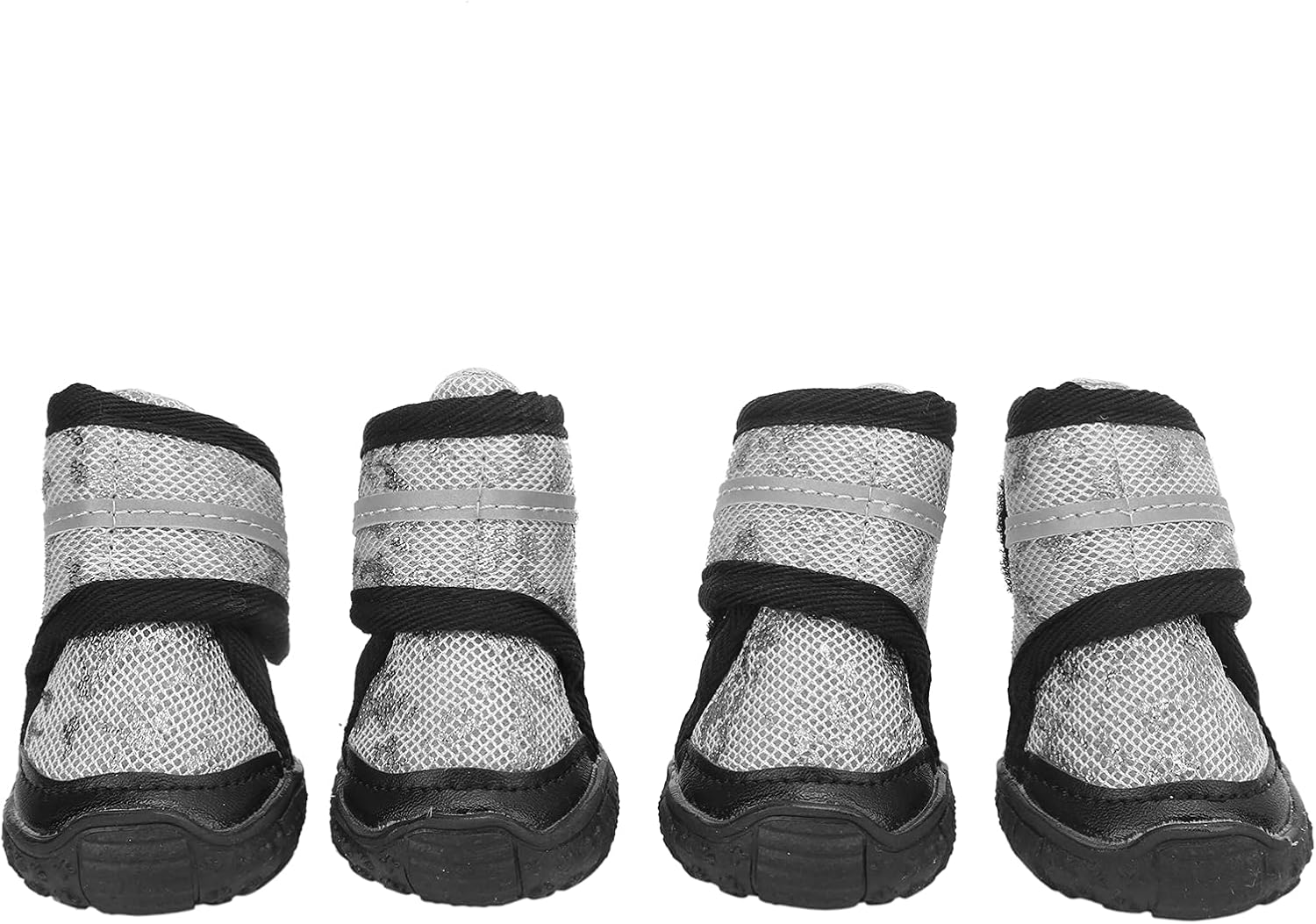 Adjustable Anti - Slip Pet Shoes for Dogs, Outdoor Dog Boots with Reflective Straps and Breathable Mesh, Rubber Sole for Small Medium Large Dogs (80 Size)