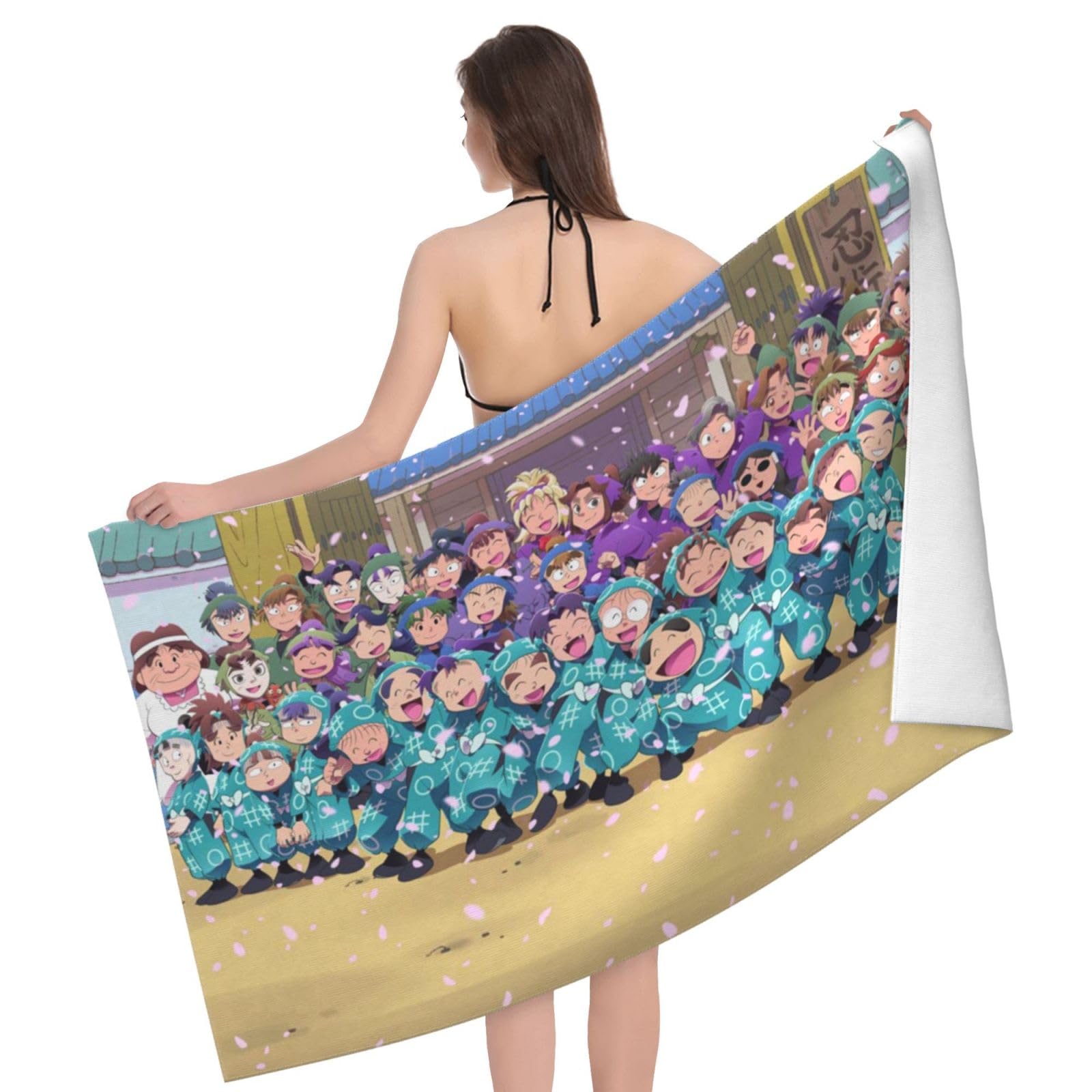 Amazon｜人気 忍たま乱太郎 (2) アニメプリント バスタオル 速乾