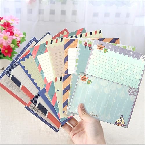 SCStyle 32 Cute Lovely Kawaii papel de carta con diseño especial, más 16 sobres