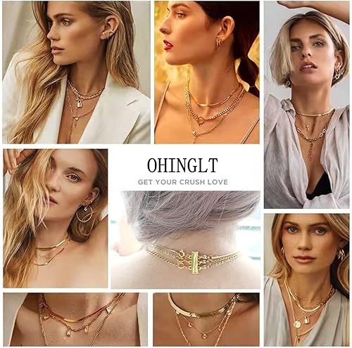 Miniatura 4 de OHINGLT cierres magnéticos para collar en capas, cierre deslizante magnético para collar, conector de collar con cierre magnético, cierres de tubo