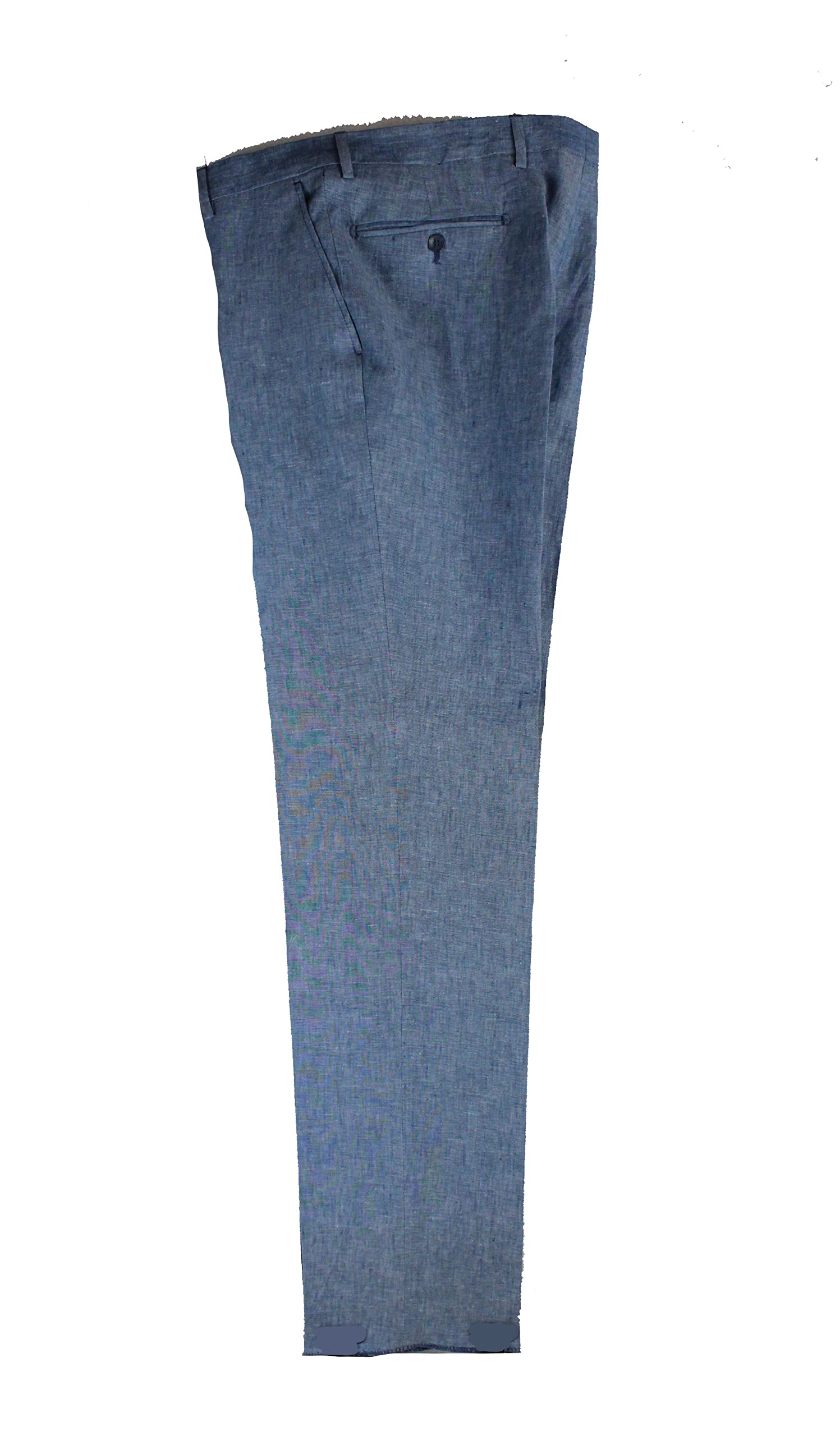 Pantaloni Lino Uomo Estivi 100% Lino Fresco, Pantaloni Lunghi Leggeri Uomo Comodi, Taglie Forti e Calibrate fino alla 71, Tinto in Filo per Non Scolorire dopo Molti Lavaggi Pantalone Estivo