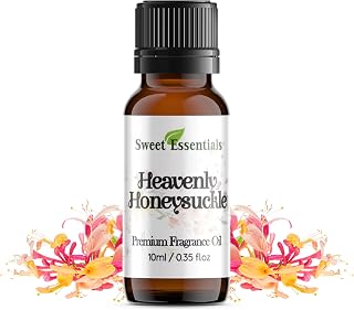 Heavenly Honeysuckle, 10ml (0.35fl oz) Premium Fragrance Oil, Aromatherapy, Diffuser, Crafts, Soap, Home Scents, Bath & Body, DIY Parfum and Much More. Versatile & Long-Lasting by Sweet Essentials
