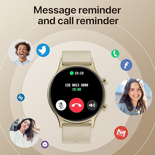 Vista 2 de Reloj inteligente para hombres/mujeres, IP67 impermeable rastreador de fitness, responder/hacer llamadas, más de 150 modos deportivos, podómetro