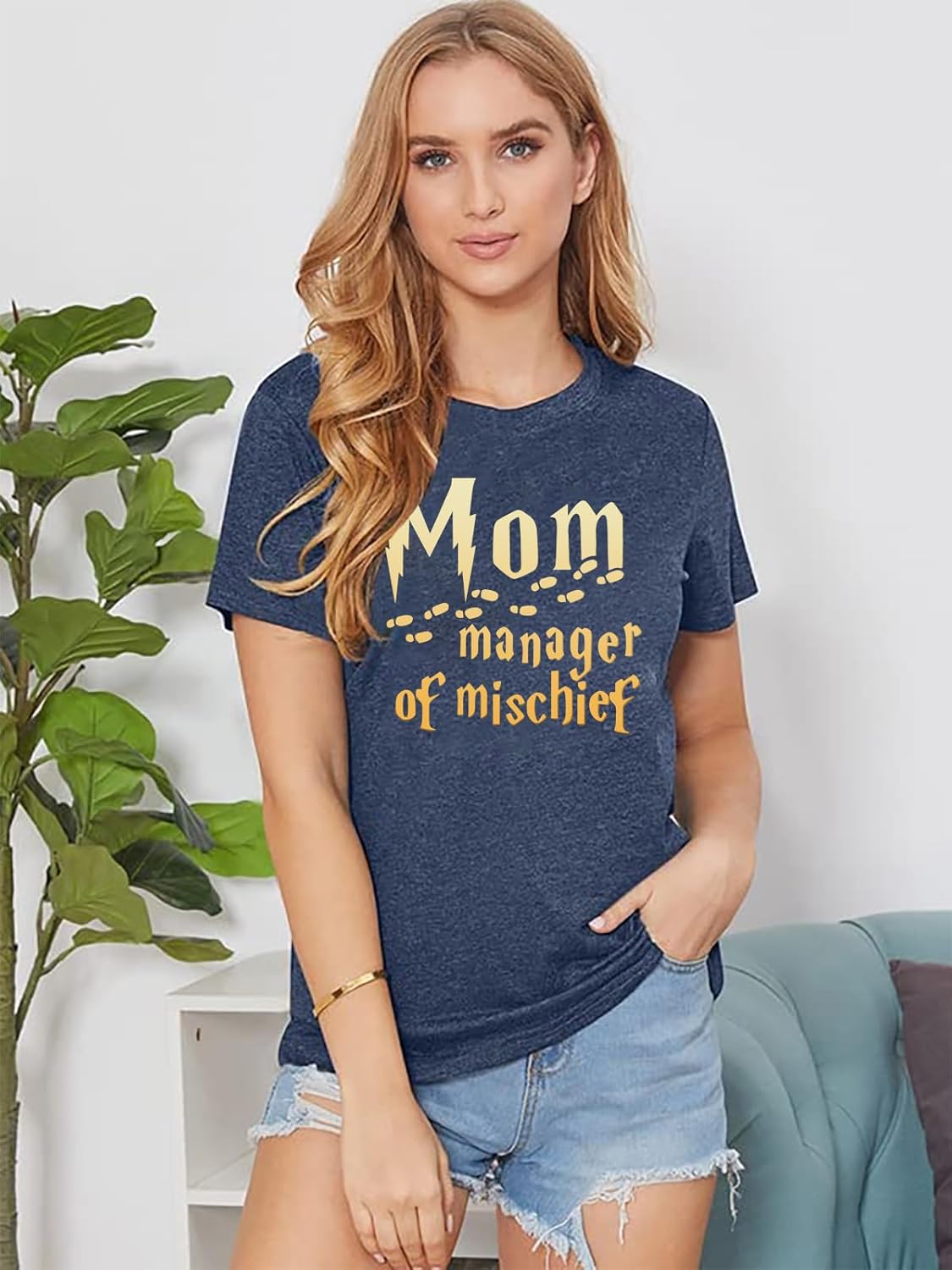 Mom Manager Birthday Shirt for Women - Funny Mama Family Clothes Mothers Day Graphic Outfit Tee Tops - Image 2