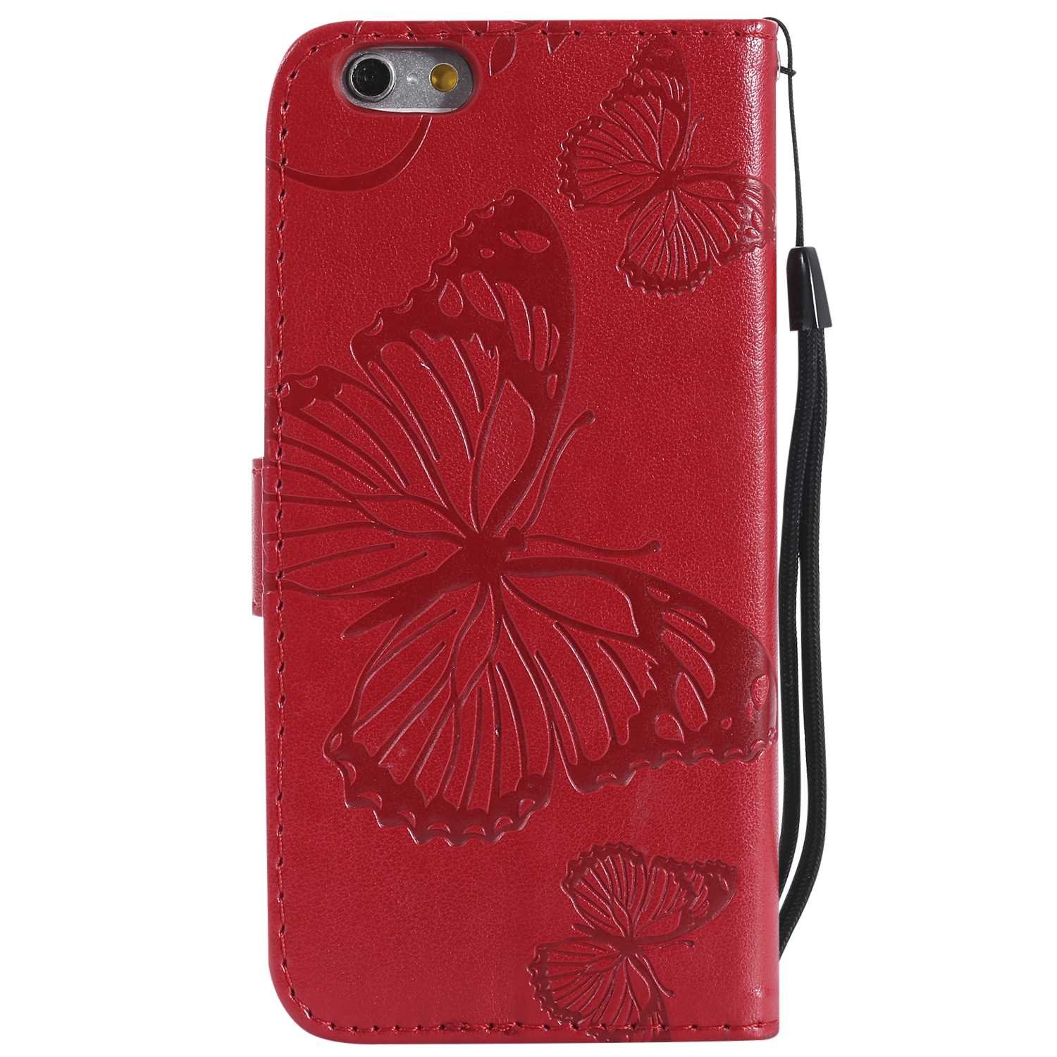 Custodia in pelle a portafoglio per iPhone 6 Plus / 6S Plus