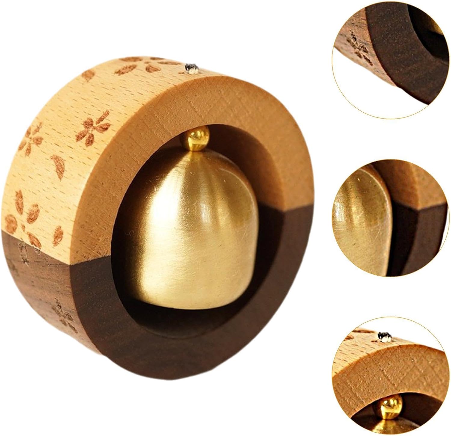 Wooden Decorative Doorbell for Door Opening Ornament for Fridge Office Decor