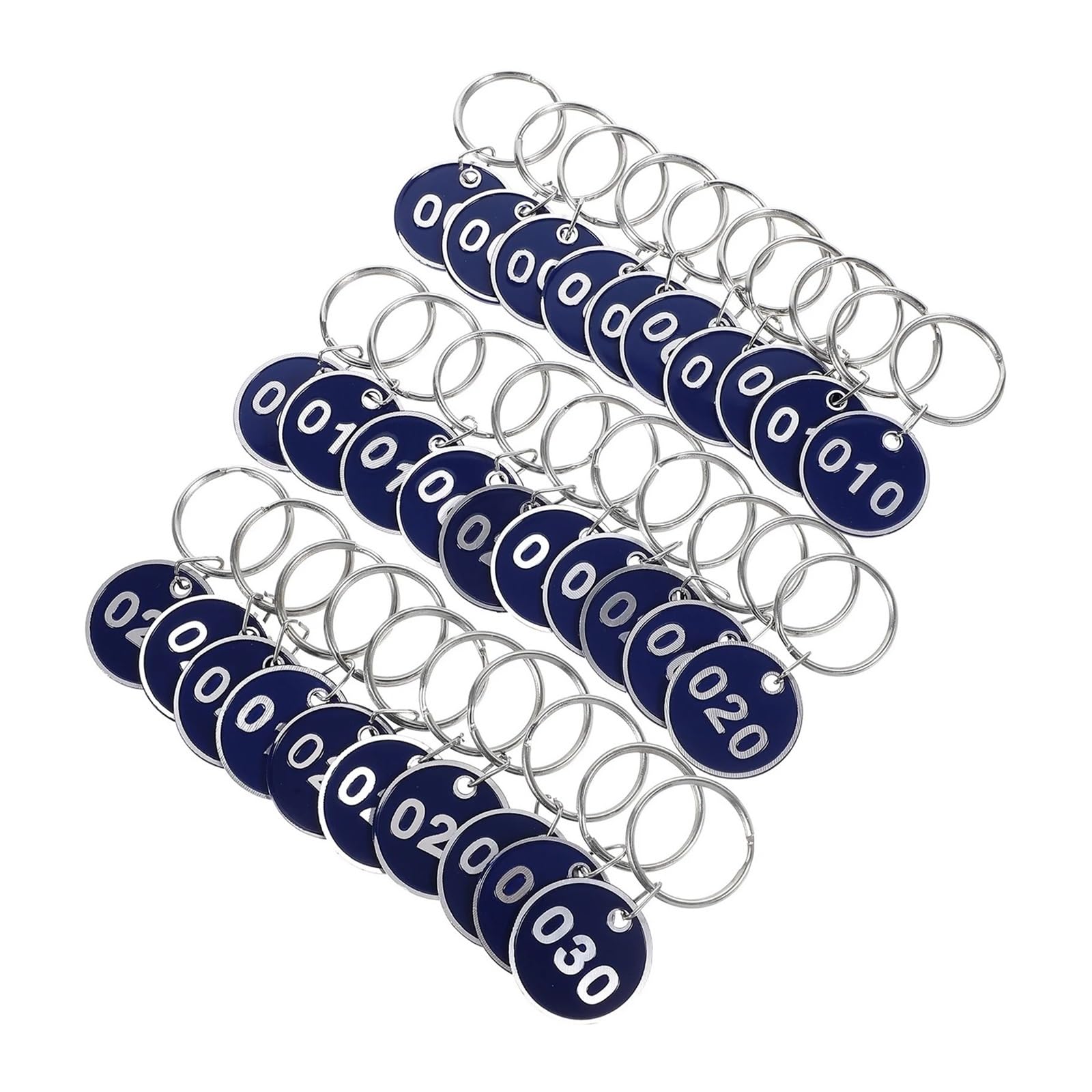 100pcs Yellow Tags Key Labels Number 1-200 For Hanging Rings With Ring Lightweight Portable Keychains per Classify(1-100)