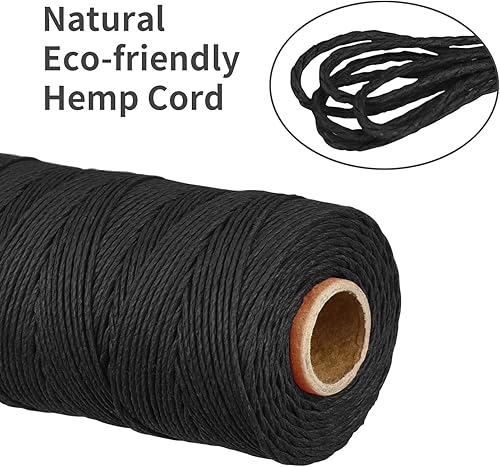 Miniatura 8 de NS HEMP Cuerda de cáñamo 100% para manualidades, cuerda de macramé de 205 pies de 0.039 in, para jardinería, manualidades, arte (011 naranja)