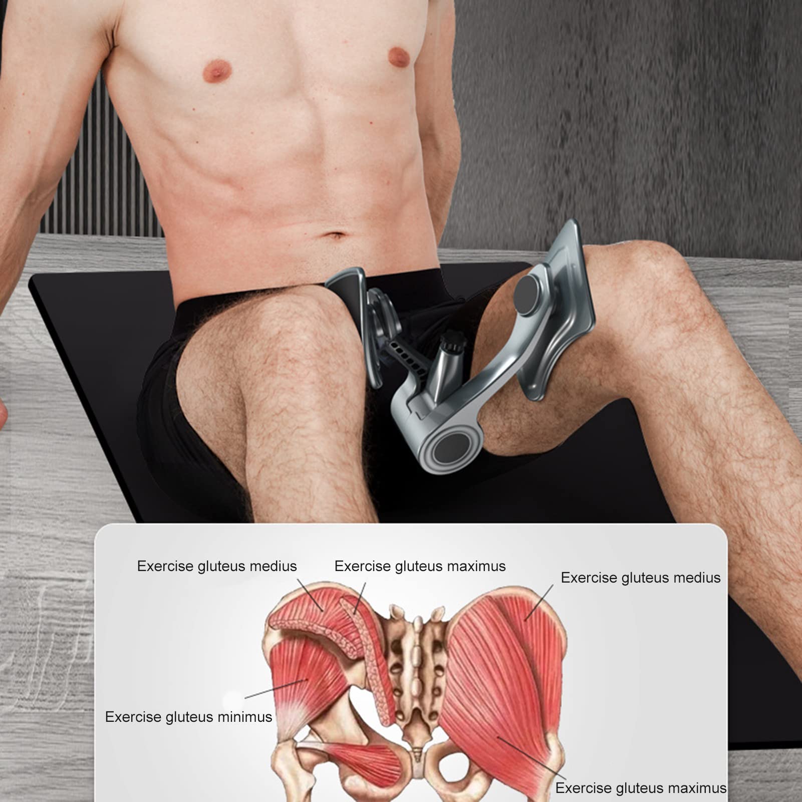 Entraîneur Musculaire Kegel Pour Hommes – Renforcement Du Plancher Pelvien, Santé Sexuelle Et Contrôle Urinaire – Confortable En Mousse PU - 7