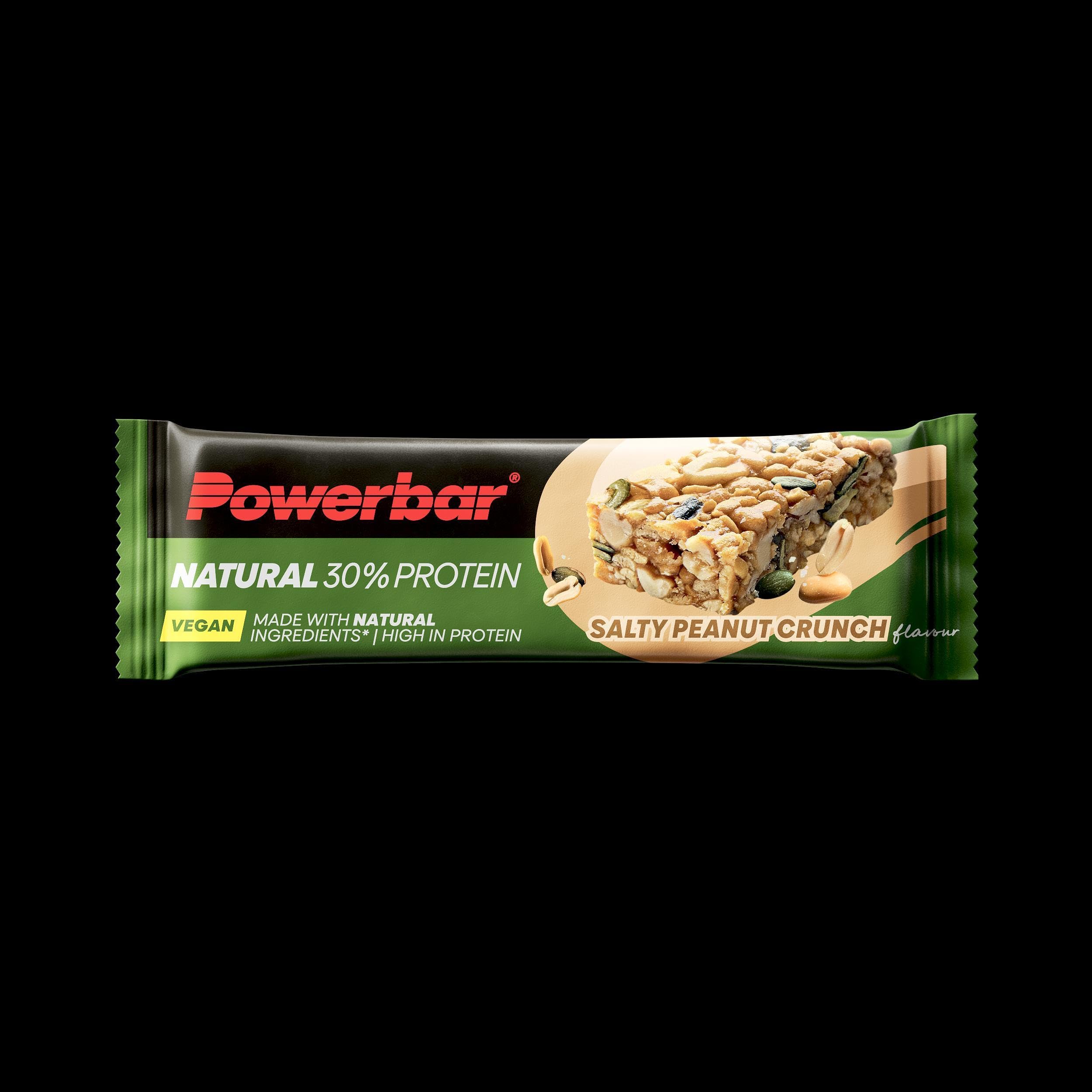 Powerbar - Natural Protein - Salty Peanut Crunch - 18x40g - Barretta proteica vegana - senza olio di palma - ingredienti naturali