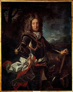 ARTTLBBS Famous Canvas Wall Art Pictures Print Portrait of Charles Henri De Lorraine of Vaudemont Son of Charles Iv Painting by Jean Ranc Nature Pictures for Home Decor 60x90cm
