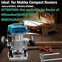 Vista 3 de Dobetter Base de enrutador de inmersión de repuesto para Makita 196094-2, soporte de enrutador de inmersión de aluminio compatible con router