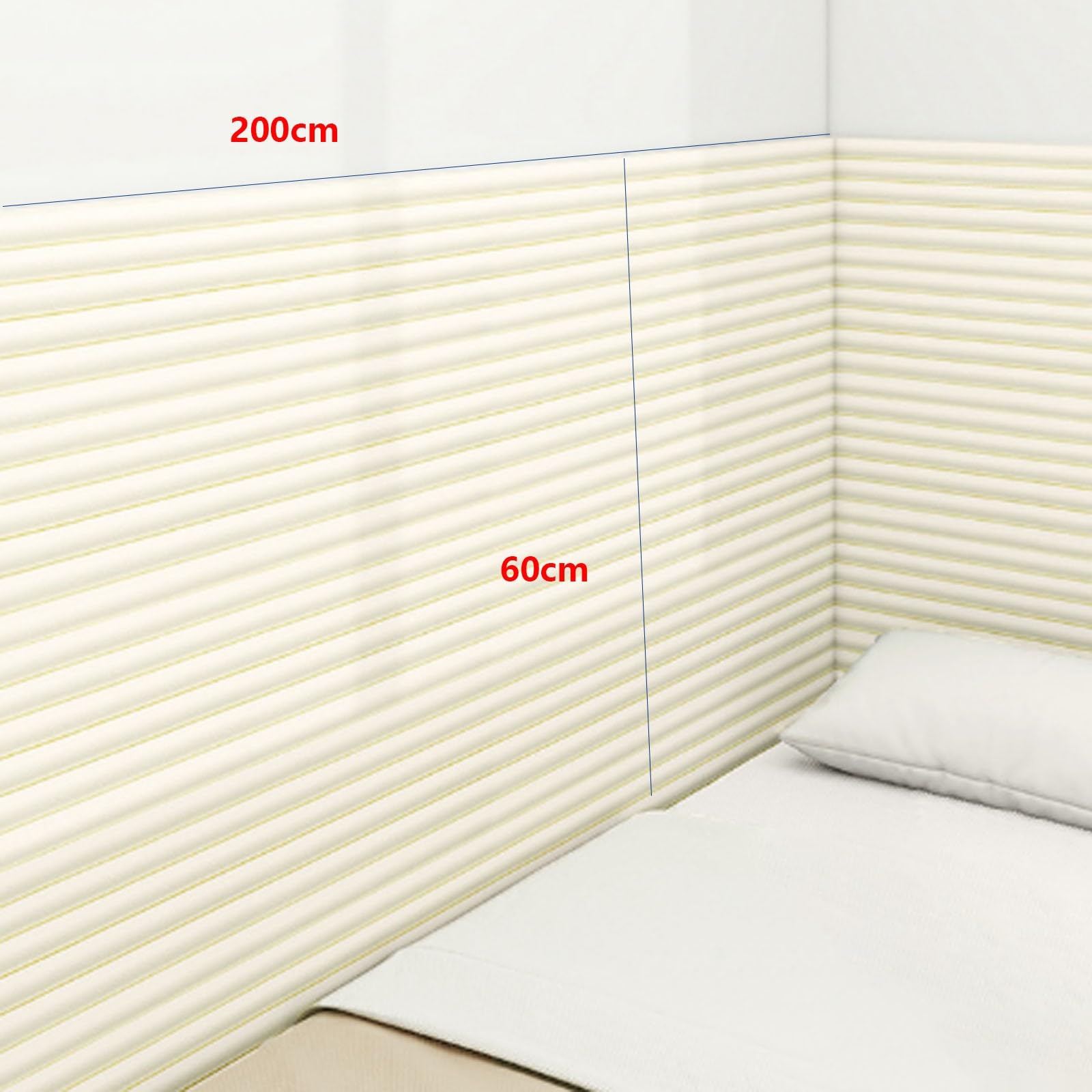 Protezioni angolari adesive Senza residui Protezioni in Schiuma Morbida Ideali per mobili Letti a Castello e caminetti(Green,60 * 200cm)
