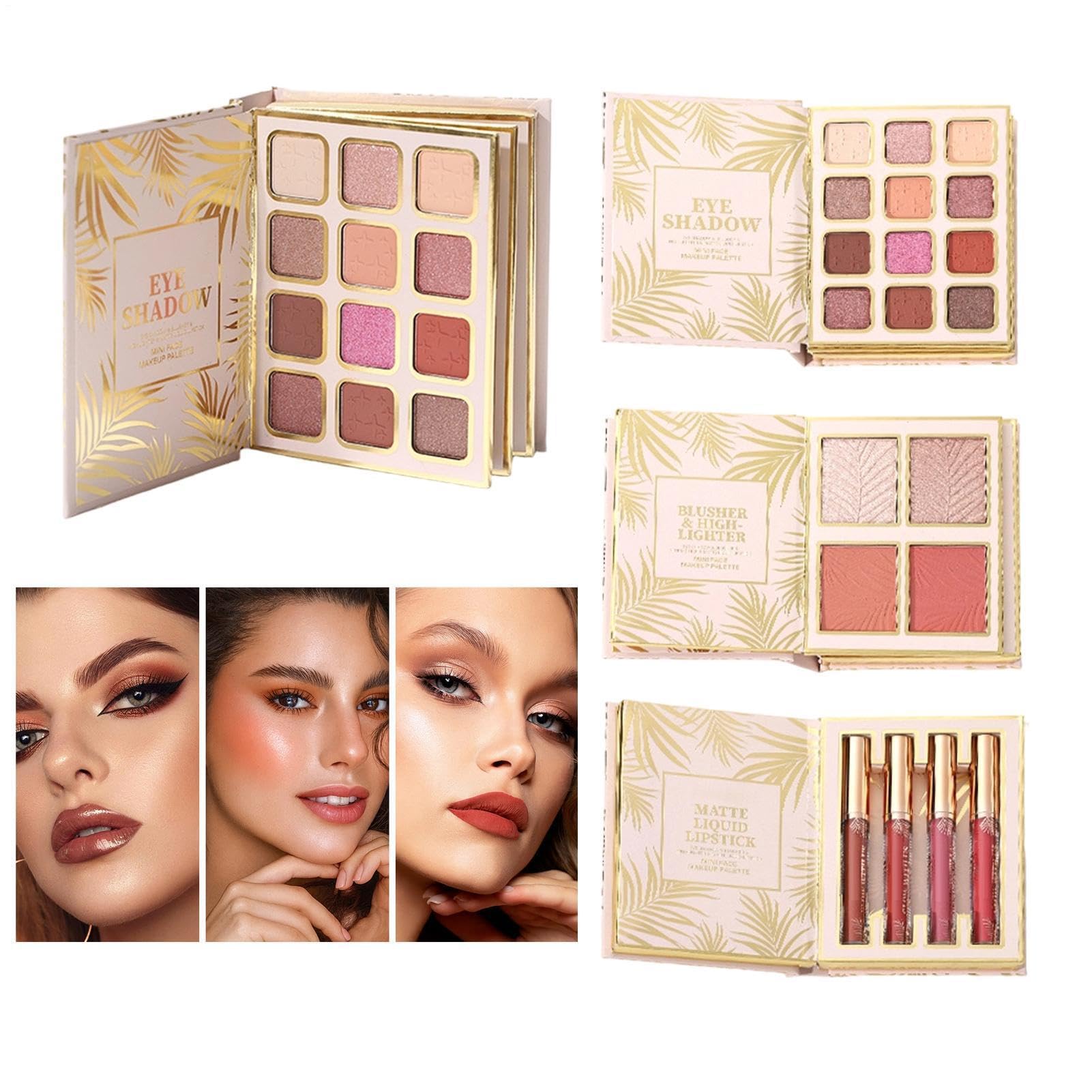Paleta de sombras de ojos compacta que soluciona la falta de espacio con juego de cosméticos 8