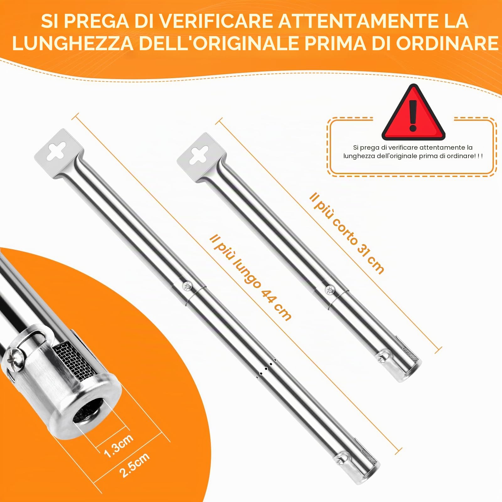 GFTIME Kit Barbecue Universale Tubo per bruciatore a Gas e Piastra di Riscaldamento Regolabile Barre per aromatizzanti Diffusore di Calore Domatore di Fiamma Pezzi di Ricambio per Griglie di Cottura