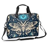 DXTKWL Laptop Bag Retro Gothic Skull Butterfly Laptop Case Sleeve Messenger Bags with Shoulder Strap Briefcase for Laptop 13 14 14.5 15.6 16 in