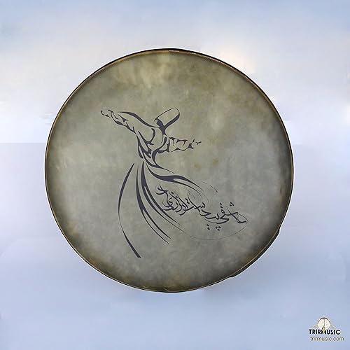 Pintura persa DAF, Deff, Def, Erbane, Bendir con estuche blando