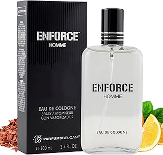 PB ParfumsBelcam Enforce Homme Eau de Toilette Spray for Men – Long-Lasting Woody Sandalwood Fragrance with Citrus & Musk, Masculine Cologne, Affordable Luxury, Daily Signature Scent - 3.4 Fl Oz