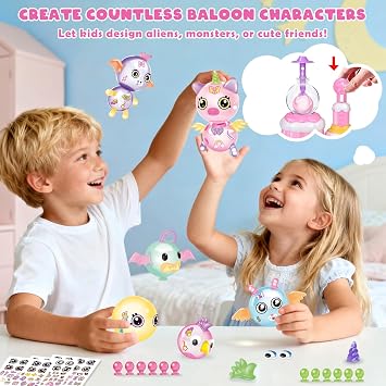 nicknack 170Pcs Magic Sticky Balloon Refill Kit DIY Crafts for Kids 3-12