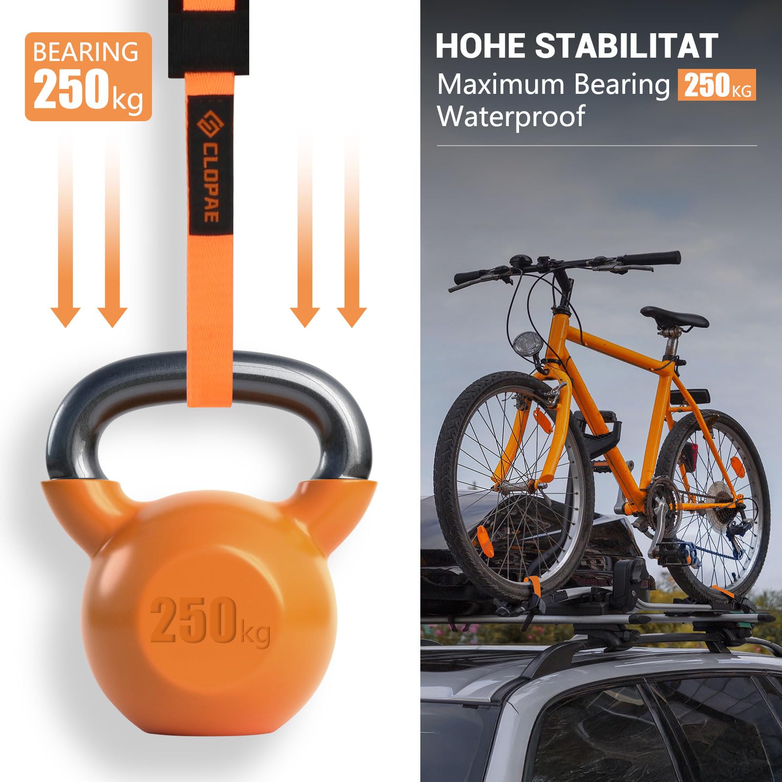 4 Pièces Sangle D'arrimage,2m X 20mm Sangles De Fixation,avec