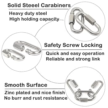 5lack 16枚セット Amazon.com: 30Pack Quick Link Chain,M8 5/16Inch Locking