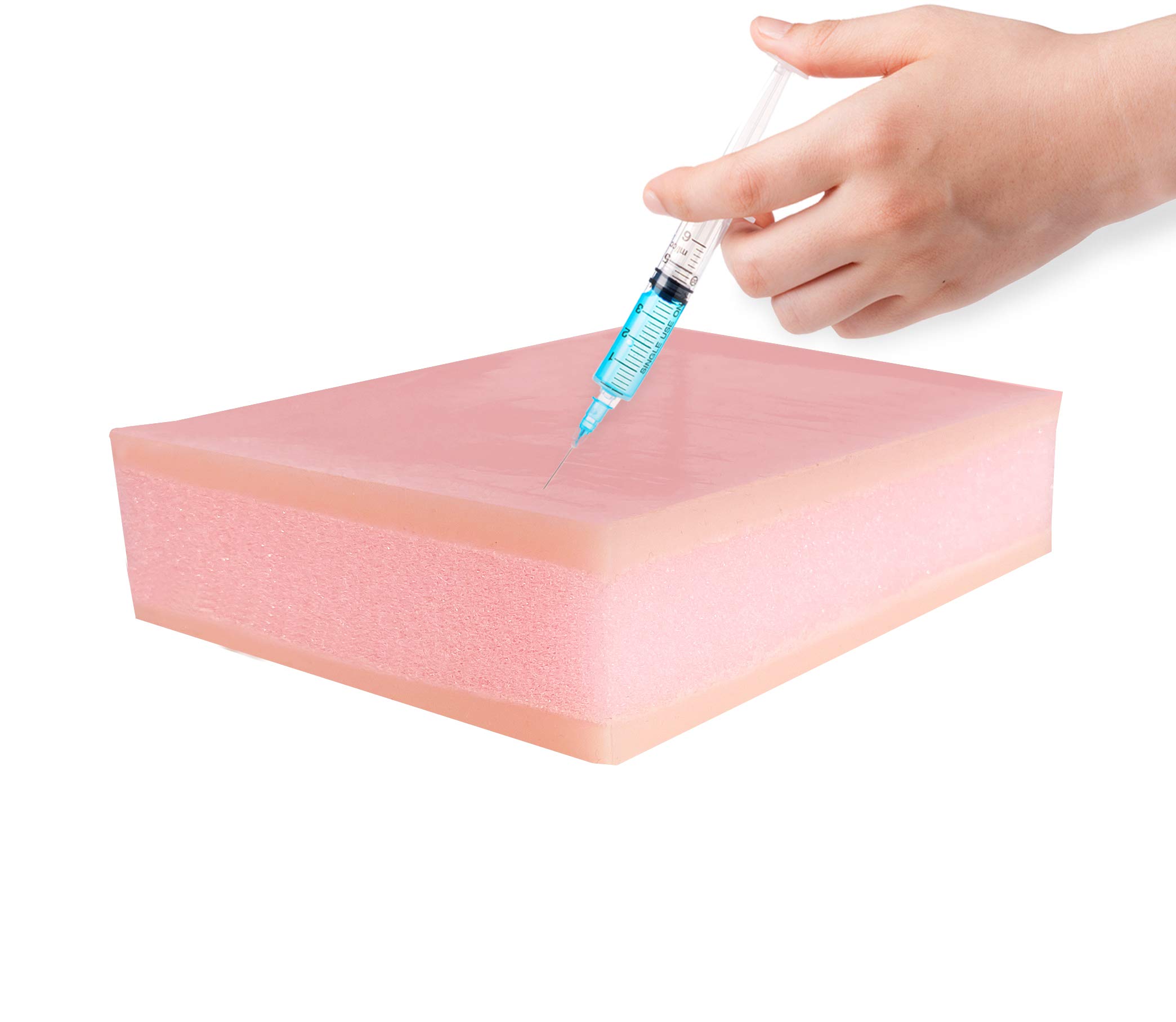 Silicone Sponge Practice Skin for Injections & Suturing Practice (Nurse, Doctor, Medical Students)