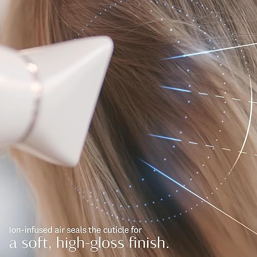 Miniatura 5 de T3 AireLuxe Set profesional de secador de pelo iónico y cepillo, con 5 ajustes de calor y 3 velocidades, generador de iones, disparo frío, incluye