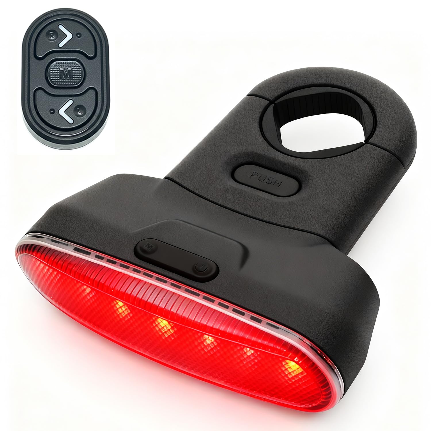 Luci posteriori per bici intelligenti | con luce di direzione impermeabile IP65 | luz para Bicicleta USB ricaricabile ultra luminoso avviso di sicurezza antifurto antifurto fanale posteriore bici