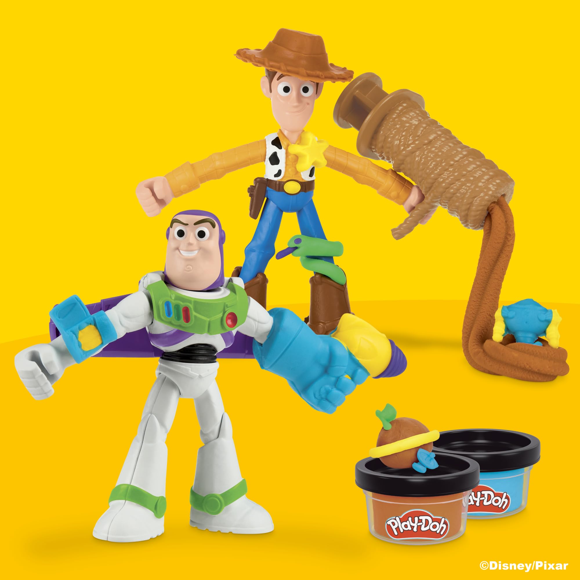 Zestaw do zabawy Play-Doh Toy Story Kosmiczne kreacje, zabawy plastyczne, zabawki Disneya dla dzieci w wieku od 4 lat